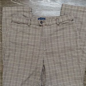 Vintage brown plaid pants